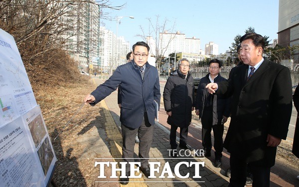 이범석 충북 청주시장은 1월 31일 흥덕구 복대동‧송정동 행복주택과 청원구 오창읍 창리 행복주택 대상지를 현장 방문했다. /청주시.