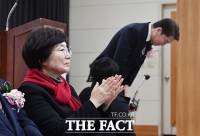  김기현 의원 대신 참석한 이선애 여사 [포토]