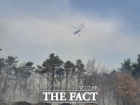  영천 야산서 불…진화 중