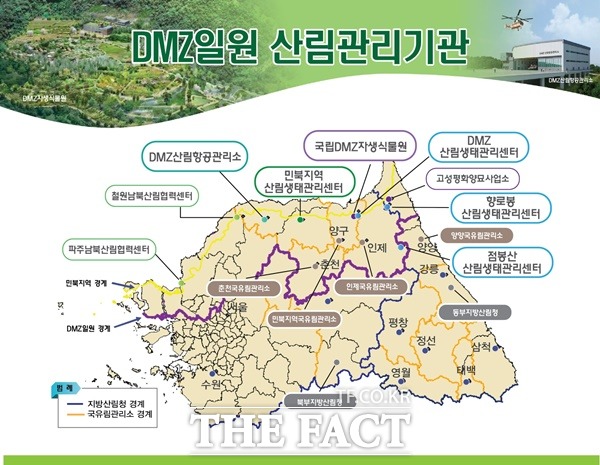 DMZ 일원 산림 관리기관 현황 / 산림청