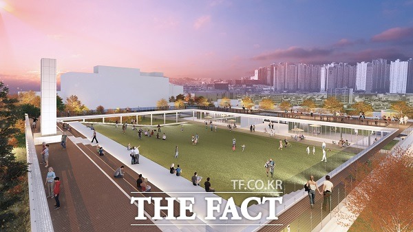 충혼탑 추모공원 조성사업 마스터플랜 설계 공모 당선작. /청주시