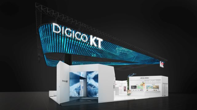 KT는 디지털 시대를 개척하는 디지털전환(DX) 파트너 디지털플랫폼기업(디지코) KT를 주제로 MWC23에 참가한다. /KT