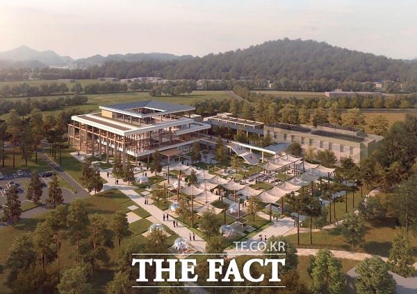 탄소순환센터 설계공모 당선작. /괴산군.