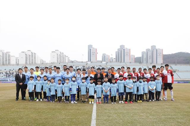 1일 천안종합운동장에서 하나원큐 K리그2 2023 1라운드 천안시티FC와 부산아이파크경기가 진행됐다. / 한국프로축구연맹