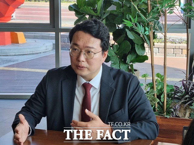 5일 <더팩트>는 천하람 국민의힘 당 대표 후보와 독대해 인터뷰를 진행했다./부산=강보금 기자