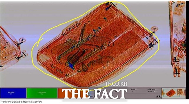 지난해 6월 8일 아프리카 국제 마약조직원들로부터 필로폰을 교부받아 남아공 발 항공편으로 인천국제공항에 도착한 뒤 X-ray 검사 과정에서 여행용 캐리어 내부 바닥에 은닉된 필로폰 10㎏을 적발했다. / 관세청
