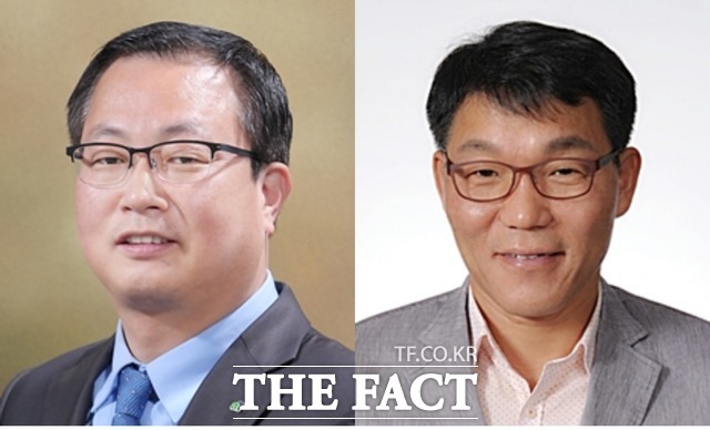 기노선 aT 부사장 겸 기획이사(왼쪽), 권오엽 aT 수출식품이사(오른쪽) / 한국농수산식품유통공사