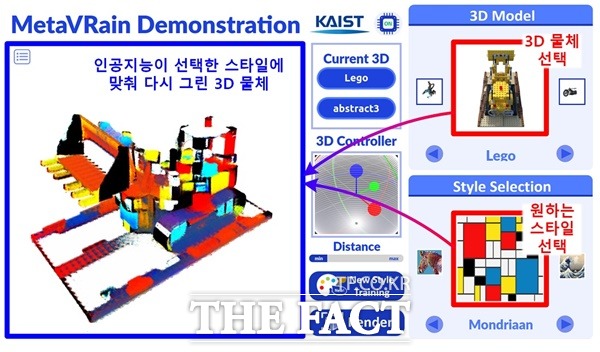 메타브레인 데모 화면 / KAIST