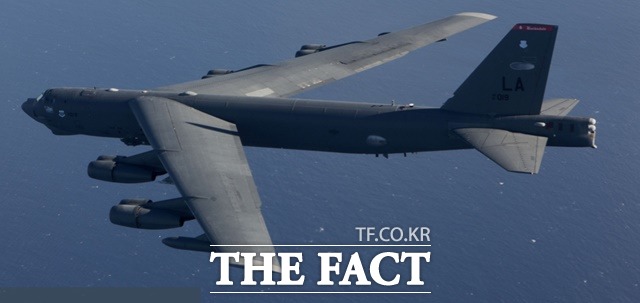 6일 한반도 상공에서 한국 공군과 연합 공중훈련을 벌인 B-52H 전략폭격기. /보잉컴퍼니