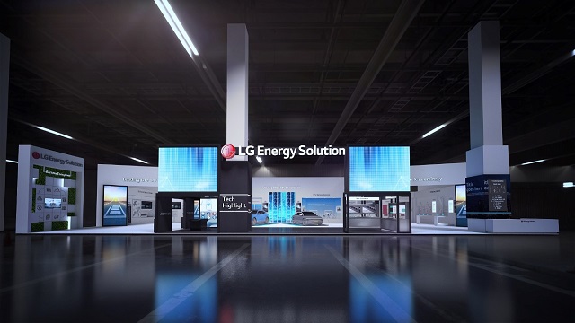 LG에너지솔루션이 오는 15일부터 17일까지 서울 코엑스에서 열리는 국내 최대 규모 2차전지 산업 전시회 인터배터리 2023에 참가, 첨단 배터리 기술과 관련 서비스를 선보인다. LG에너지솔루션 인터배터리2023 부스 조감도 /LG에너지솔루션
