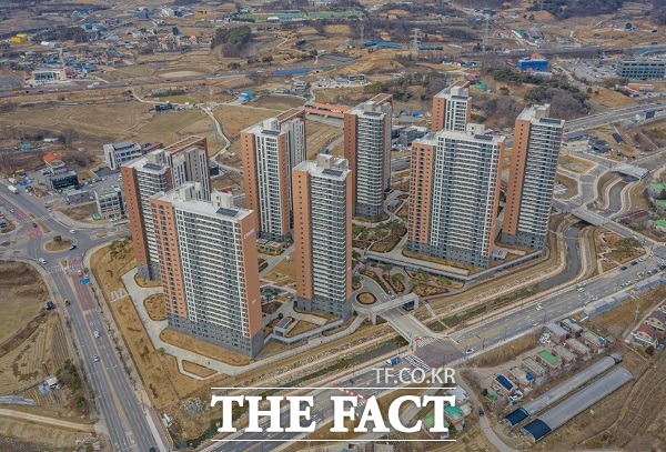 청주 가경서부지구 도시개발사업(1단계) 준공 모습. /청주시