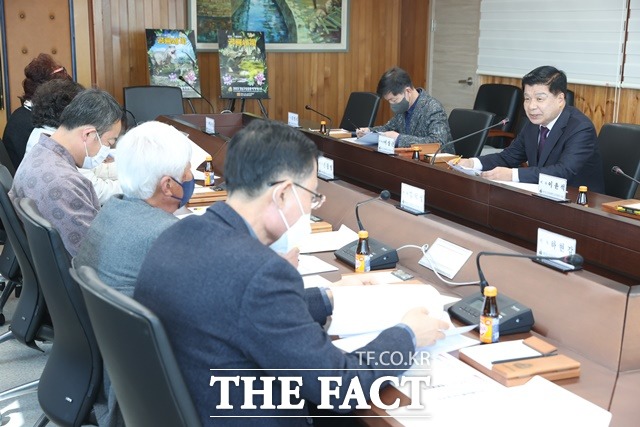 경남고성공룡세계엑스포조직위원회가 이사회 모습 / 고성군