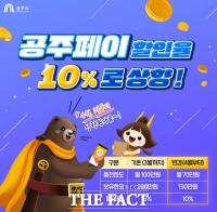  공주시, 내달부터 공주페이 할인율 10%로 상향