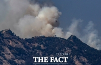  인왕산 산불 발생, 북쪽 사면으로 확산…'대응 2단계·주민 대피'