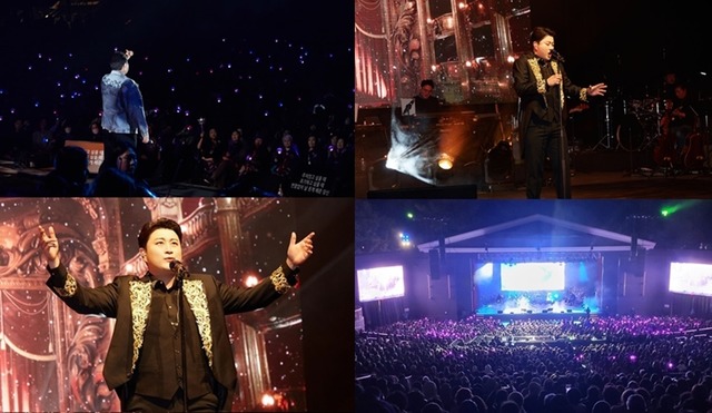 김호중이 지난 1일 미국 LA 더 그릭 시어터에서 아리스트라 LA 공연을 개최, 약 4000명의 관객과 호흡했다. /생각엔터 제공