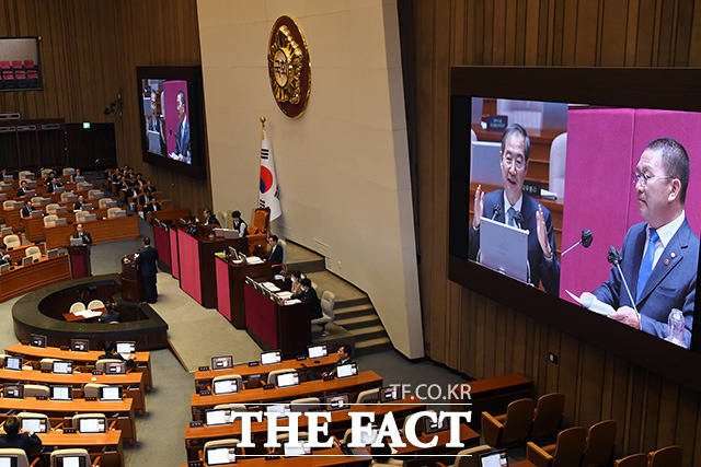 신 의원은 사전 생산 조정을 전제로 해서 양곡관리를 하자는 게 양곡관리법의 기본 취지이다. 시장 격리는 사후적으로 발생할 수 있는 상황에 대해 비상조치로 예비해놓은 것이라며 자기 듣고 싶은 이야기만 계속 들으려하지 말라고 한 총리에게 경고하기도 했다. /남용희 기자