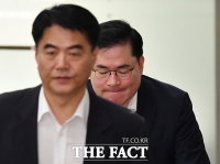  앙 다문 입술, 유동규 법원 출석 [포토]