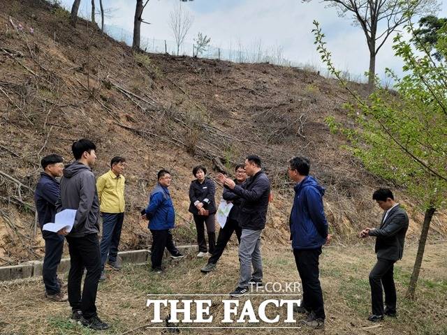 산림청이 4일 대형산불 피해지 등에 대한 긴급 점검을 실시했다. / 산림청