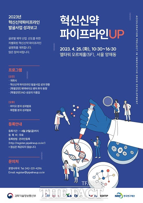 혁신신약 파이프라인UP 행사 홍보 포스터. /오송첨단의료산업진흥재단.