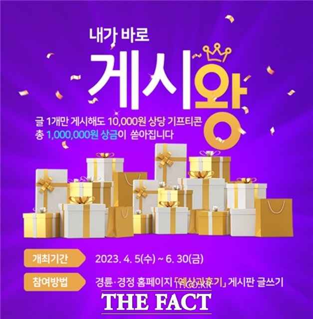‘내가 바로 게시왕’ 이벤트 공지 이미지./경륜경정총괄본부