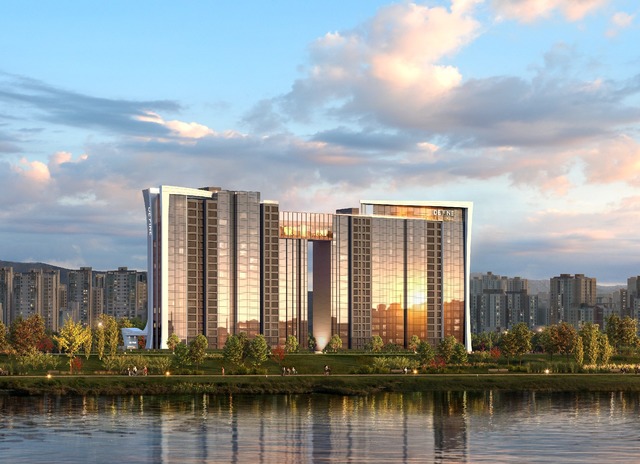 SK에코플랜트가 서울 이촌 우성아파트 리모델링 사업의 시공사로 선정됐다. 이촌 우성아파트 투시도. /SK에코플랜트