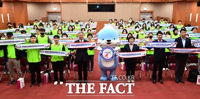 2023 진주아시아역도선수권대회 자원봉사자 발대식 모습/진주시