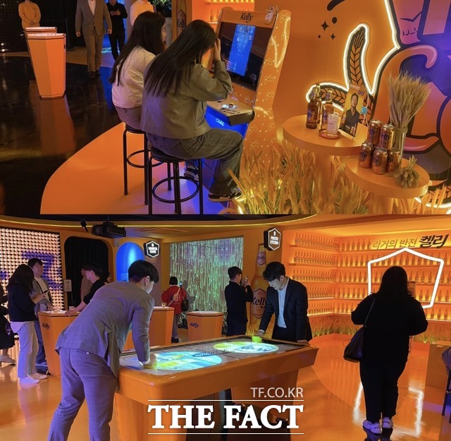 켈리 라운지에서는 다트 게임, 오락실 레트로 게임기, 풋볼링, 에어하키, 룰렛, 스파크맨 등 다양한 게임을 즐길 수 있다. /박지성 기자