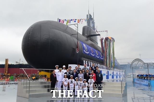 19일 해군에 인도되는 3000t급 잠수함 안무함의 동급 선도함인 도산안창호함. /해군