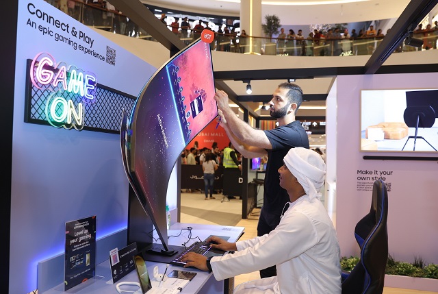 삼성전자가 중동 최대 명절인 라마단 이후 이어지는 이드 알 피트르 축제 기간을 맞아 지난 21일 세계 최대 쇼핑몰 도바이몰에 스마트싱스 팝업스토어를 오픈했다. /삼성전자