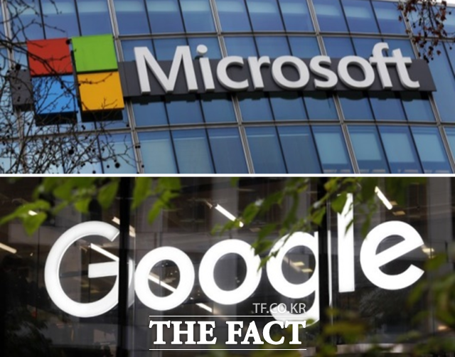 MS와 구글 모회사 알파벳이 25일(현지시각) 클라우드 사업의 선전에 시장 전망치를 웃도는 실적을 냈다. /뉴시스