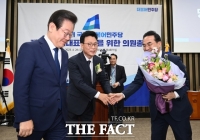  이재명 '박광온과 '민주당의 길' 만들겠다…지지자 힘 모아달라'