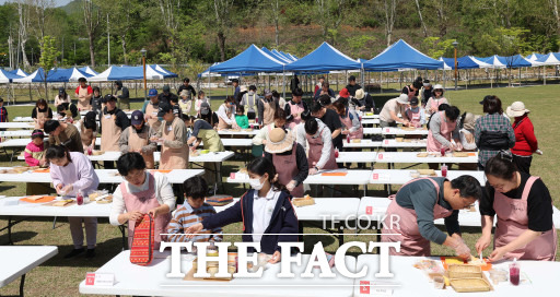 캠핑과 요리를 주제로 열린 상소캠핑요리축제. / 대전 동구