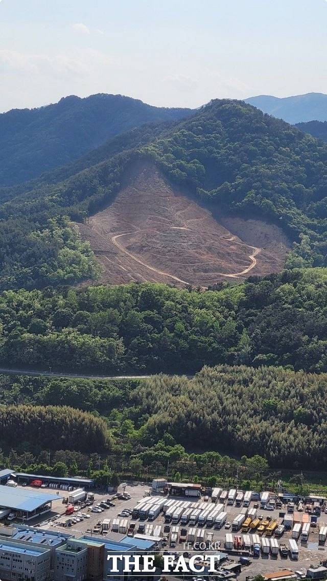 주한미군 소총 사격장 공사터./더불어민주당 경남도당