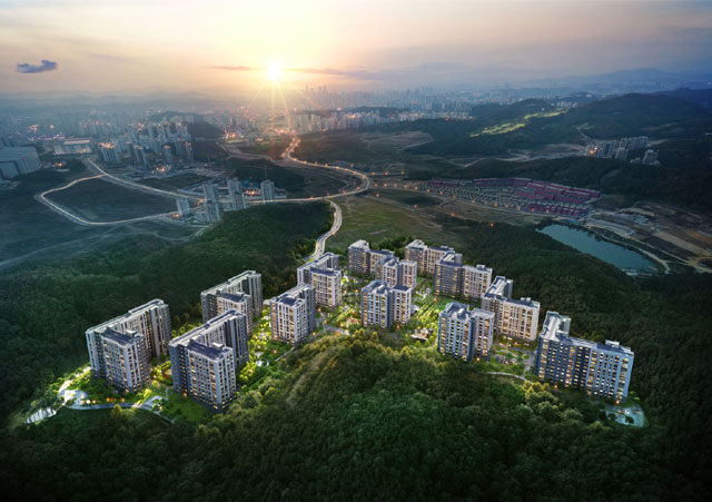 e편한세상 동탄 파크아너스는 동탄2신도시의 마지막 계획지구로 주목받고 있는 신주거문화타운에 위치한다. /DL이앤씨