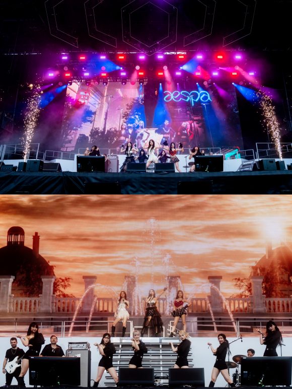 그룹 에스파가 미국 더 거버너스 볼 뮤직 페스티벌2023 메인 스테이지를 장식했다. /SM엔터테인먼트 제공