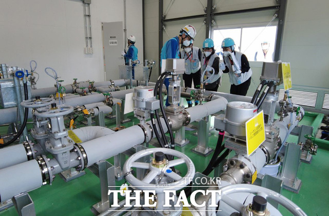 지난달 26일 우리 정부가 파견한 후쿠시마 원전 오염수 전문가 현장 시찰단이 후쿠시마 제1원전을 현장 시찰하는 모습. /외교부 제공