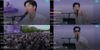  방탄소년단 RM, 페스타서 정국·뷔 통화→깜짝 공연
