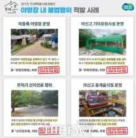  경기도, 개발제한구역 내 야영장 불법행위 적발