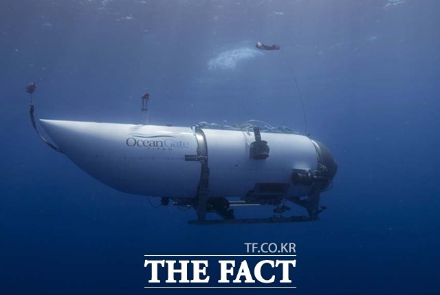 내부폭발로 탑승자 5명 전원이 숨진 것으로 추정되는 오션게이트사의 잠수정 타이탄호의 사고전 모습. /오션게이트 트위터