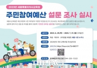  세종교육청, 29일부터 주민참여예산 설문조사