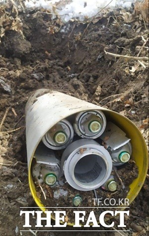 2022년 10월 우크라이나 하르키우에서 발견된 러시아제 집속탄 불발탄./위키미디어