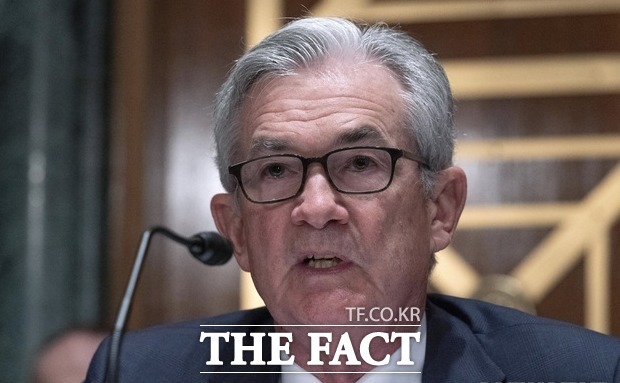 미국 중앙은행인 연방준비제도(Fed)가 오는 25~26일 연방공개시장위원회(FOMC) 회의를 갖고 기준금리를 결정한다. 투자자들은 Fed가 금리인상 종결실혼를 줄지 주목하고 있다.매파 본색을 드러낸 제롬 파월 Fed 의장이 연설하고 있다. /AP.뉴시스
