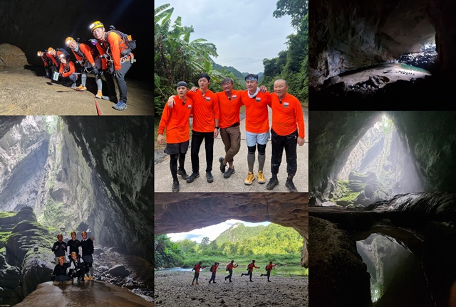 tvN 새 예능프로그램 올드보이 스카우트에서는 다섯 남자가 300만 년 전 생긴 미지의 선도옹 동굴을 탐험하는 모습이 그려진다. /tvN
