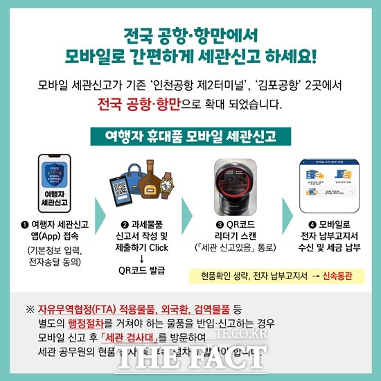 모바일 관세납부 카드뉴스. / 관세청