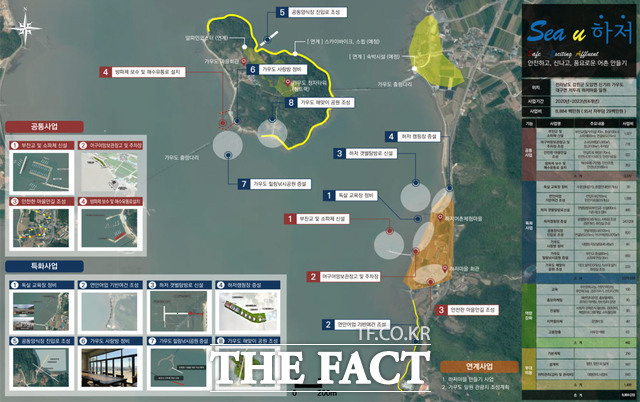 하저항 어촌뉴딜 사업계획도./강진군
