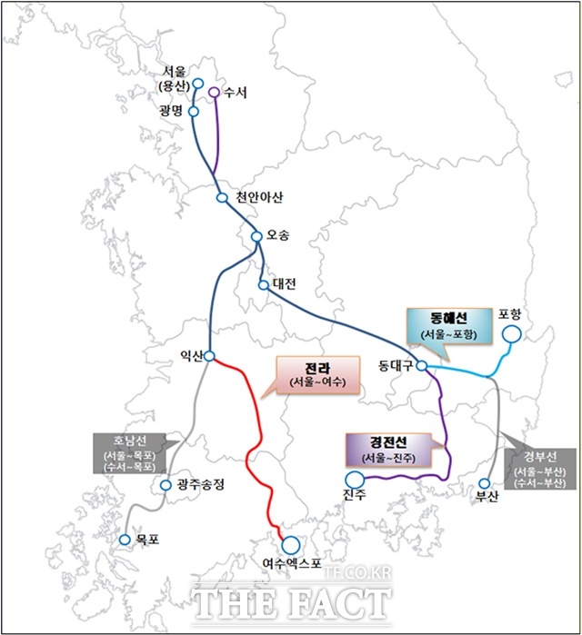 오는 9월 1일부터 진주 ~ 수서 간 SRT 고속철도가 신설 운행된다./진주시