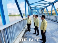  조근제 함안군수, 낙동강 수위 비상 상황에 대비해 현장 점검