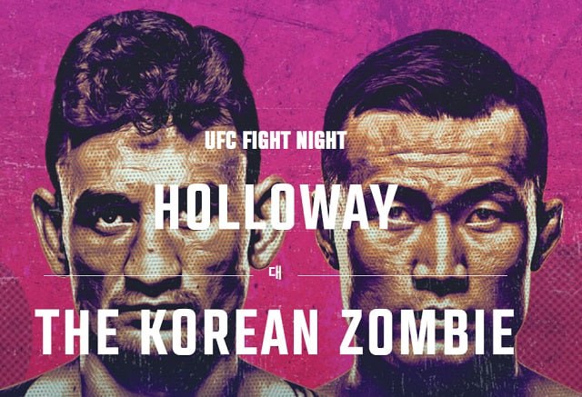 코리안 좀비 정찬성(오른쪽)이 미국 맥스 할로웨이와 맞붙는다. /UFC 홈페이지 캡처