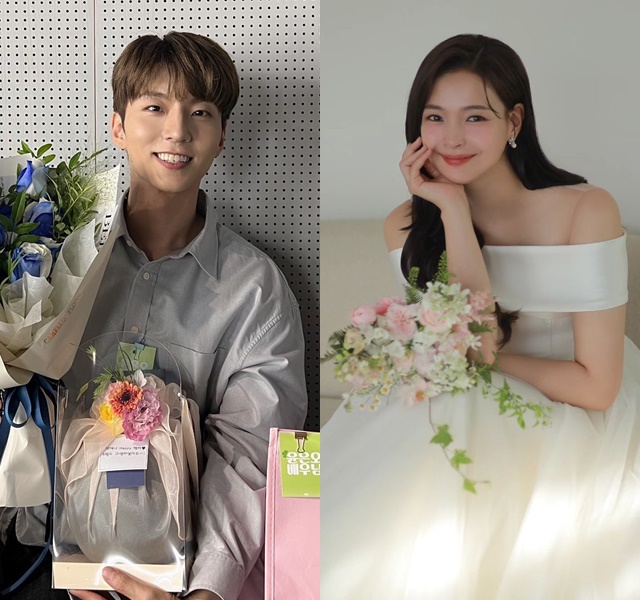 뮤지컬 배우 윤은오(왼쪽)와 나하나가 결혼을 발표했다. /윤은오, 나하나 인스타그램