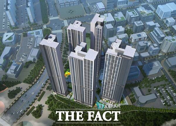 더샵 오창프레스티지 아파트 조감도. /청주시